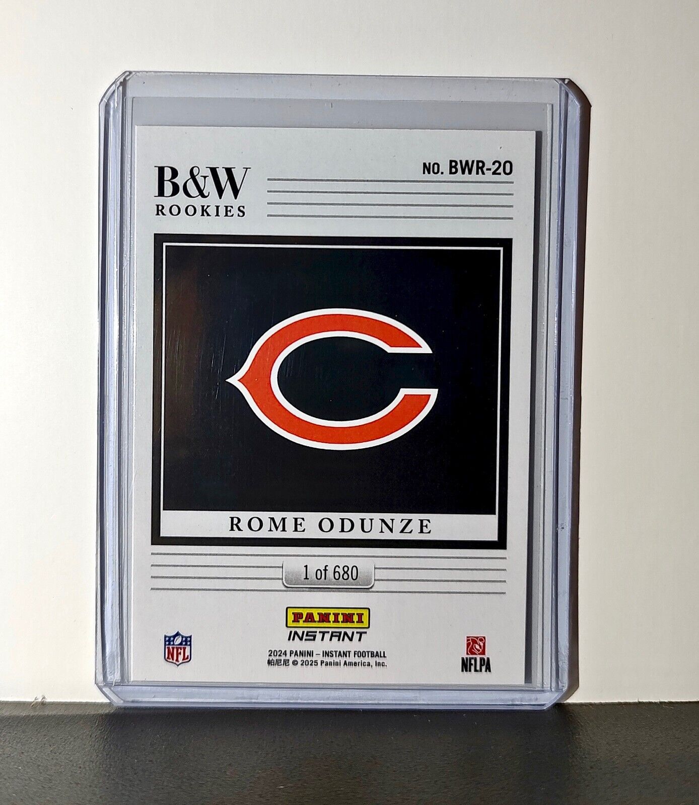 Rome Odunze Rookie 2024 Panini NFL #20 Black & White Rookies Bears 1 of 680