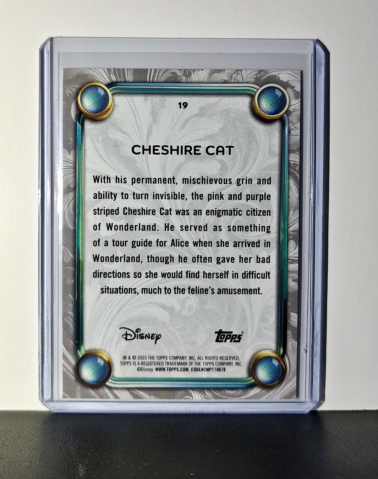 Cheshire Cat 2025 Topps Disney Wonder #19 Card Alice in Wonderland