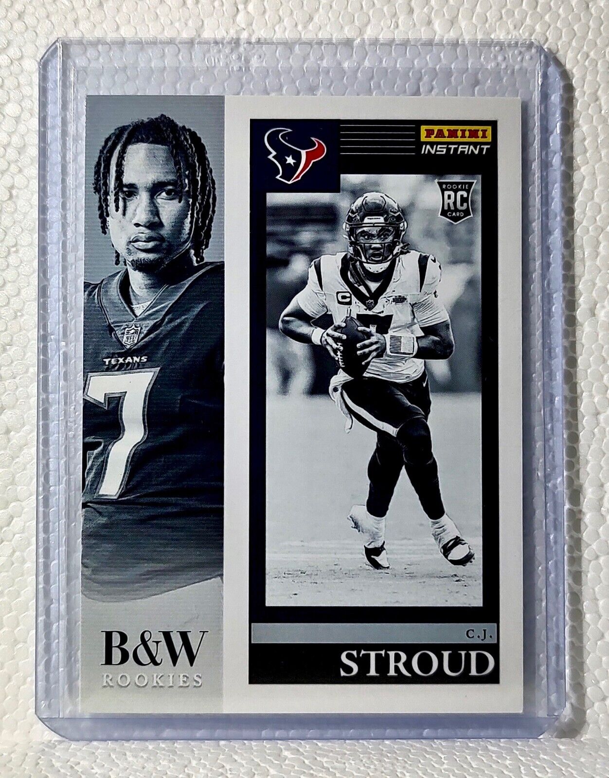 C.J. Stroud 2023 Panini NFL #2 Black & White Rookies Card Houston Texans 1/216