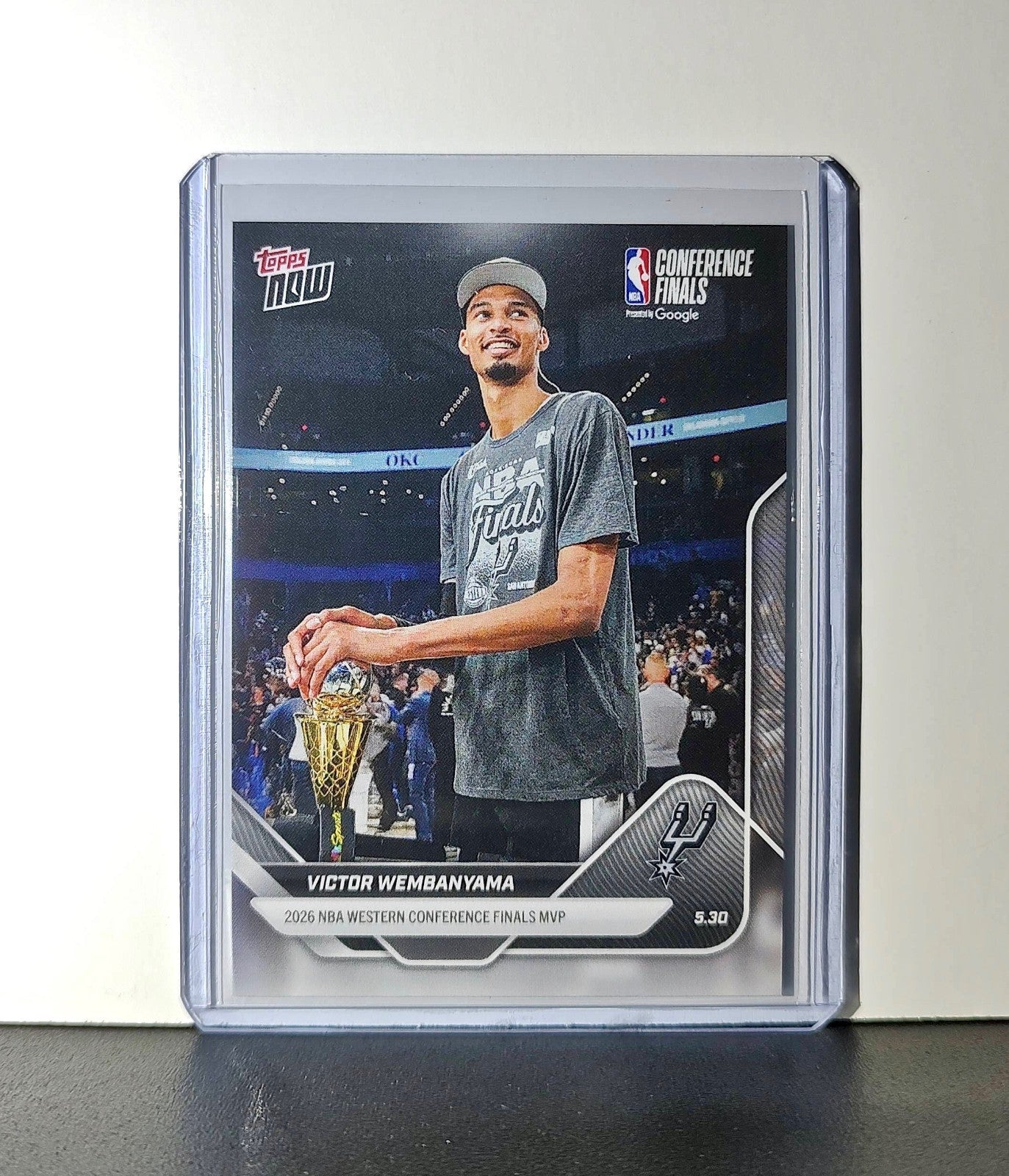 Victor Wembanyama 2025-26 Topps Now #324 Western Conference Finals MVP Spurs