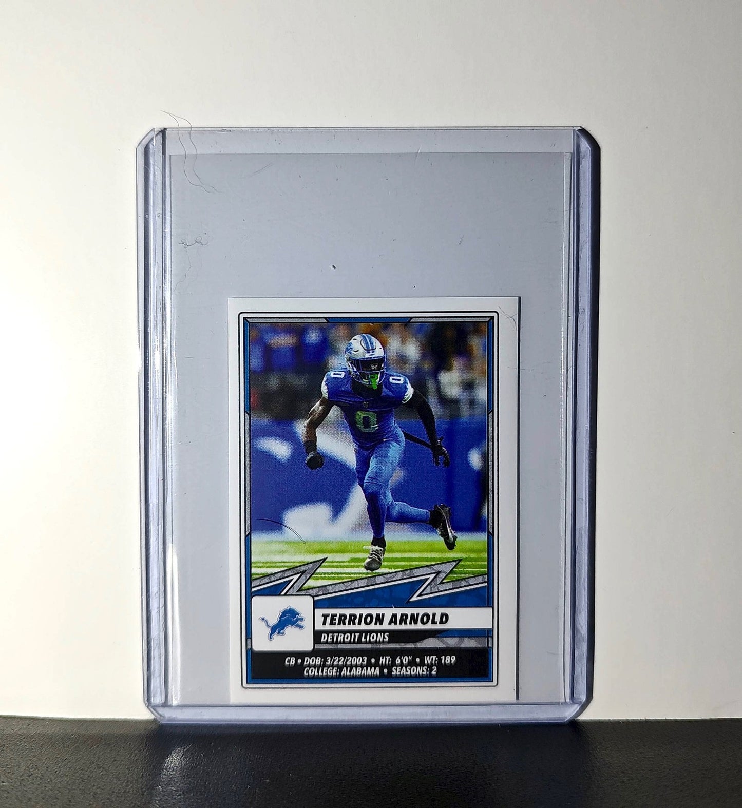 Terrion Arnold 2025 Panini NFL #386 Sticker Detroit Lions
