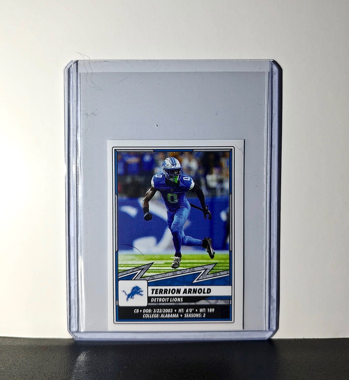 Terrion Arnold 2025 Panini NFL #386 Sticker Detroit Lions