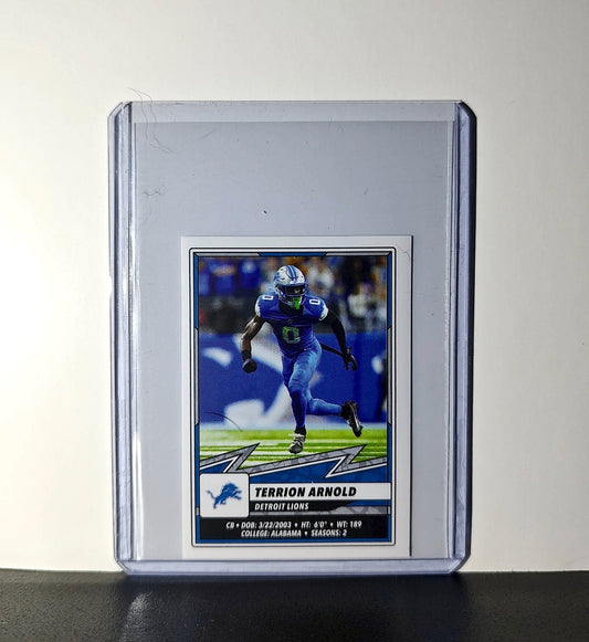 Terrion Arnold 2025 Panini NFL #386 Sticker Detroit Lions
