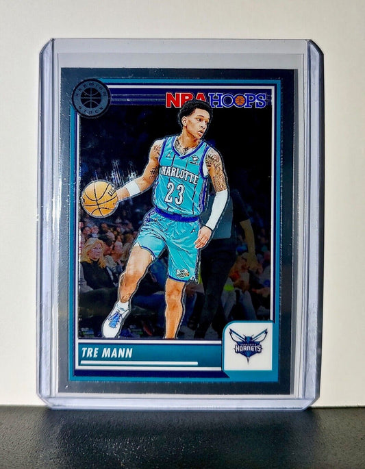 Tre Mann 2023-24 Panini Premium Stock NBA Hoops #53 Card Charlotte Hornets