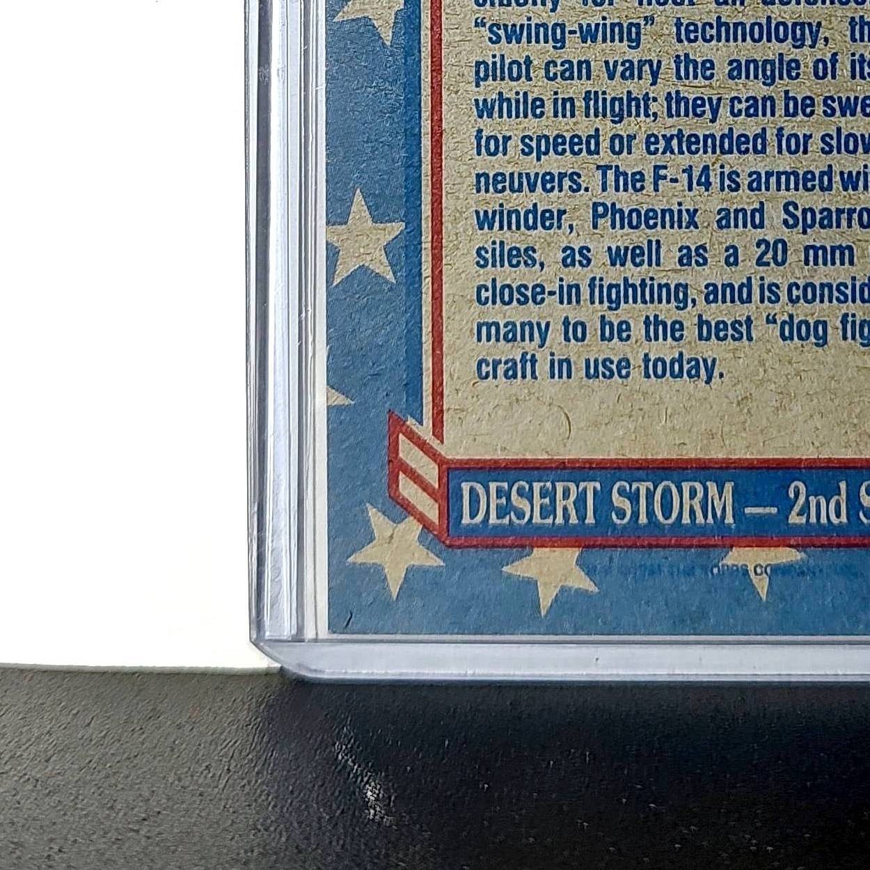 F-14 Fighter 1991 Topps Desert Storm #110 Card