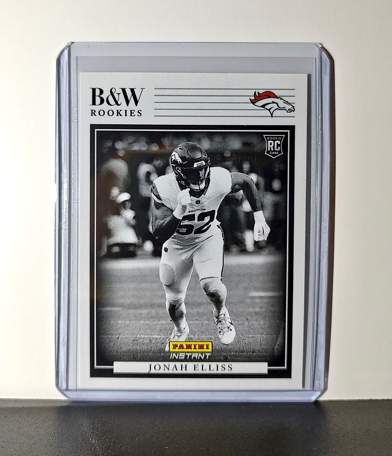 Jonah Elliss 2024 Panini NFL #36 Black & White Rookies Card Broncos 1 of 680