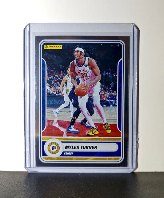 Myles Turner 2023-24 Panini NBA #27 Foil Sticker Card Indiana Pacers