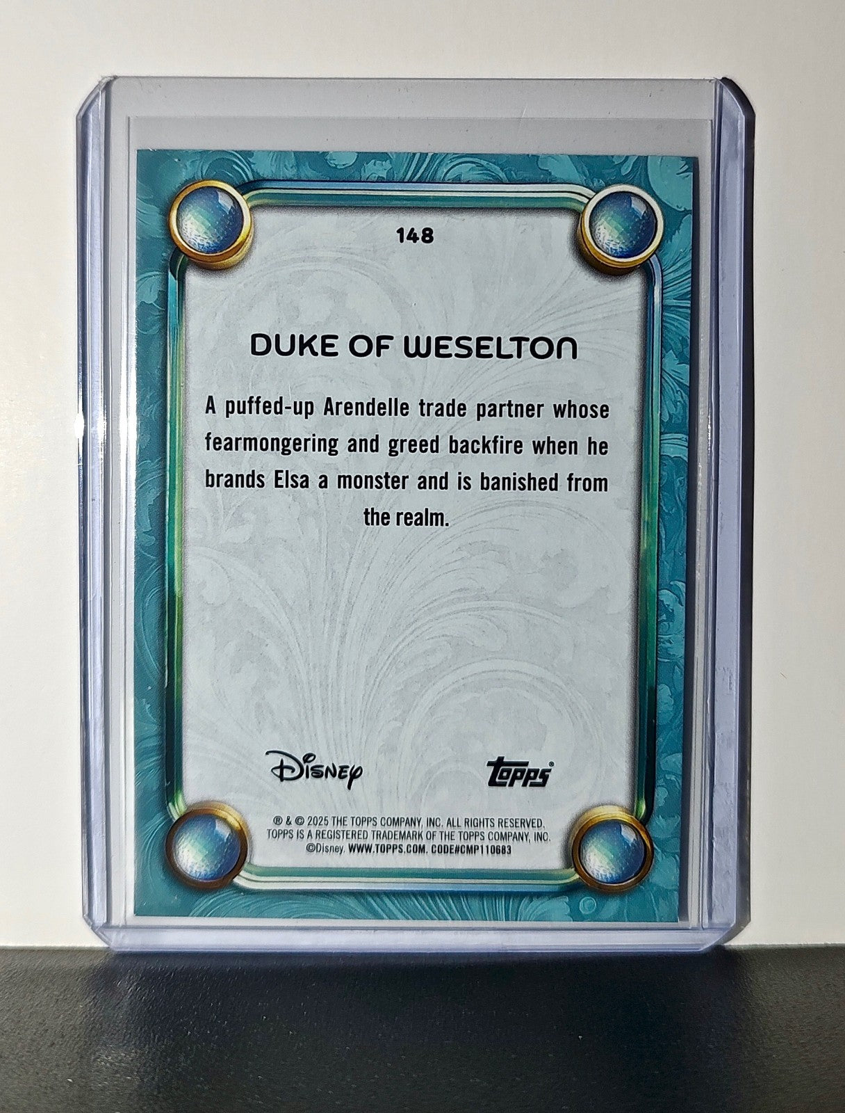Duke of Weselton 2025 Topps Disney Wonder #148 Diamond Card Frozen