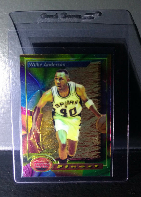 1993-94 Topps Finest Willie Anderson #154 Basketball Card