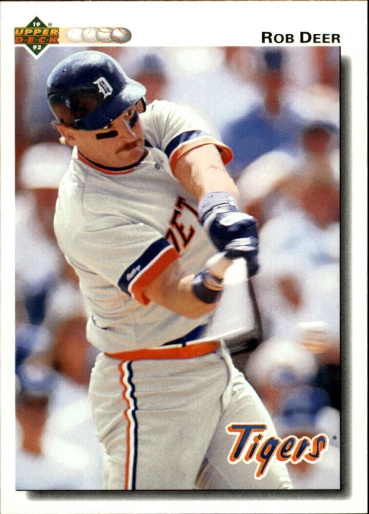 Rob Deer 1992 Upper Deck MLB #294 Baseball Card Detroit Tigers