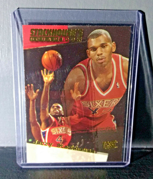 1995-96 Jerry Stackhouse Fleer Ultra Stackhouse's Scrapbook #S-4 Basketball Card