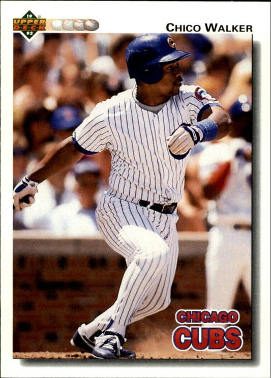 Chico Walker 1992 Upper Deck MLB #617 Baseball Card Chicago Cubs