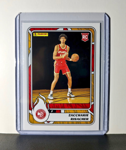 Zaccharie Risacher Rookie 2024-25 Panini NBA #71 Sticker Card Atlanta Hawks