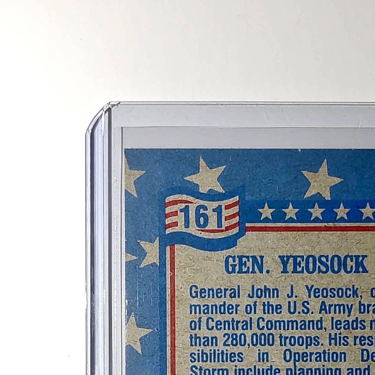 General John Yeosock 1991 Topps Desert Storm #161 Card