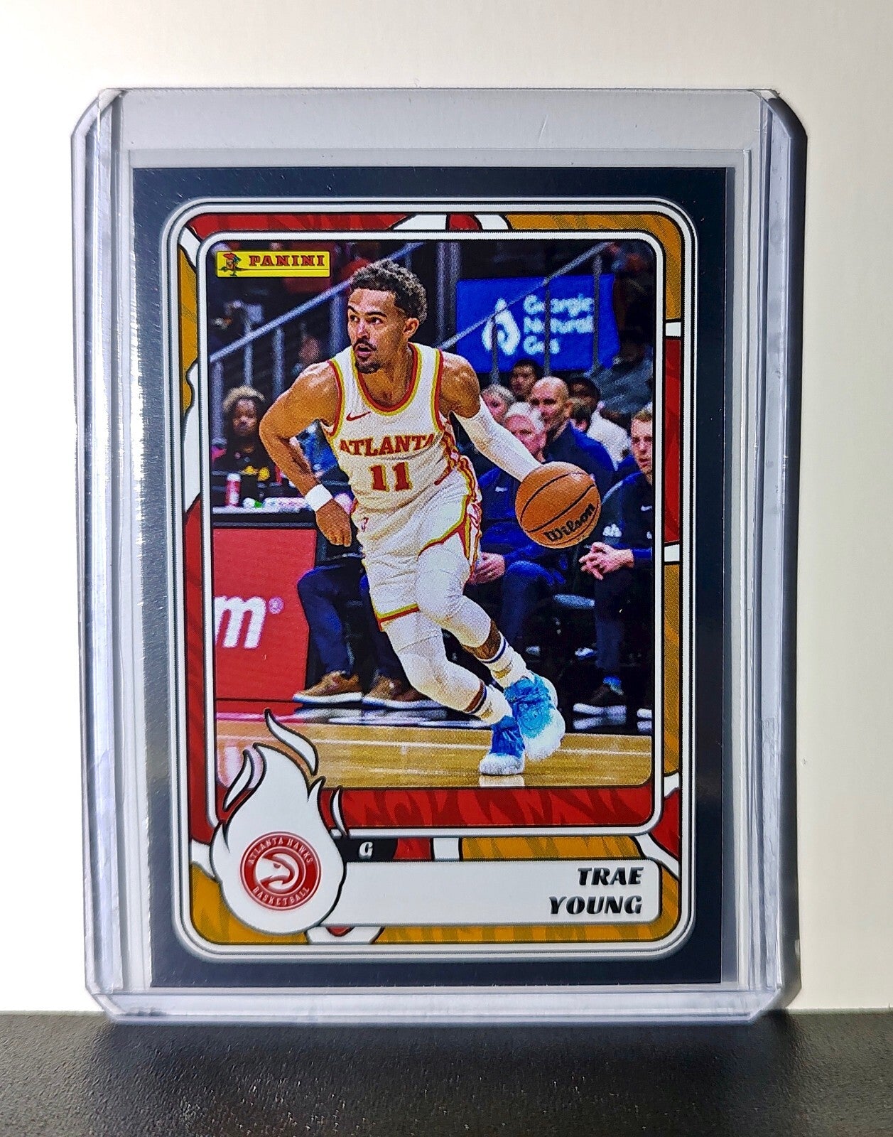 Trae Young 2024-25 Panini NBA #49 Foil Sticker Card Atlanta Hawks