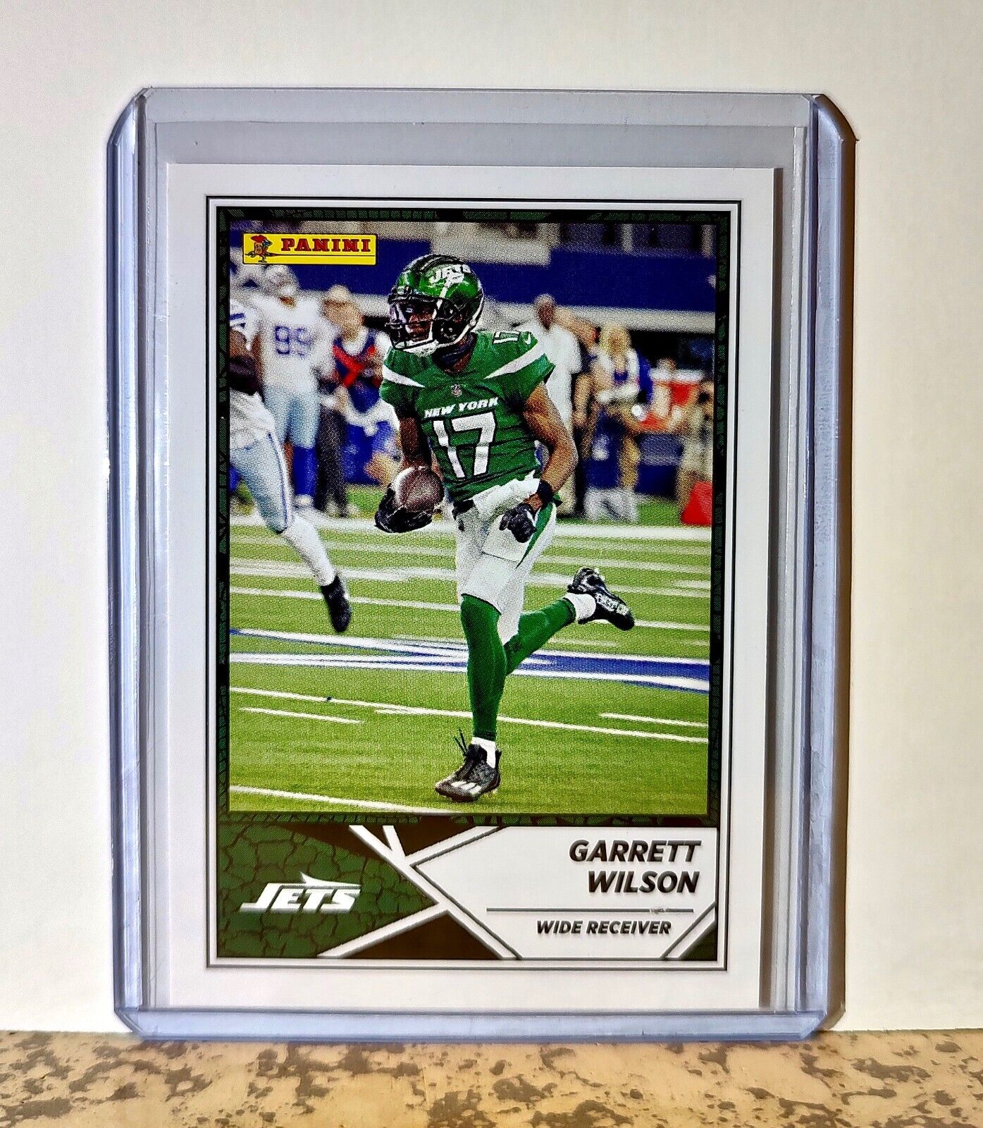 Garrett Wilson 2024 Panini NFL #65 Sticker Card New York Jets