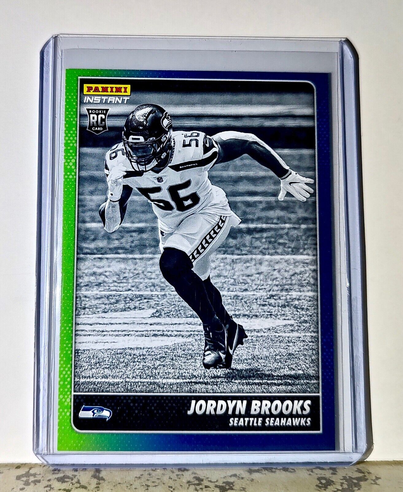 Jordyn Brooks 2020 Panini NFL #5 Black and White Rookies Card Seahawks 1 of 518