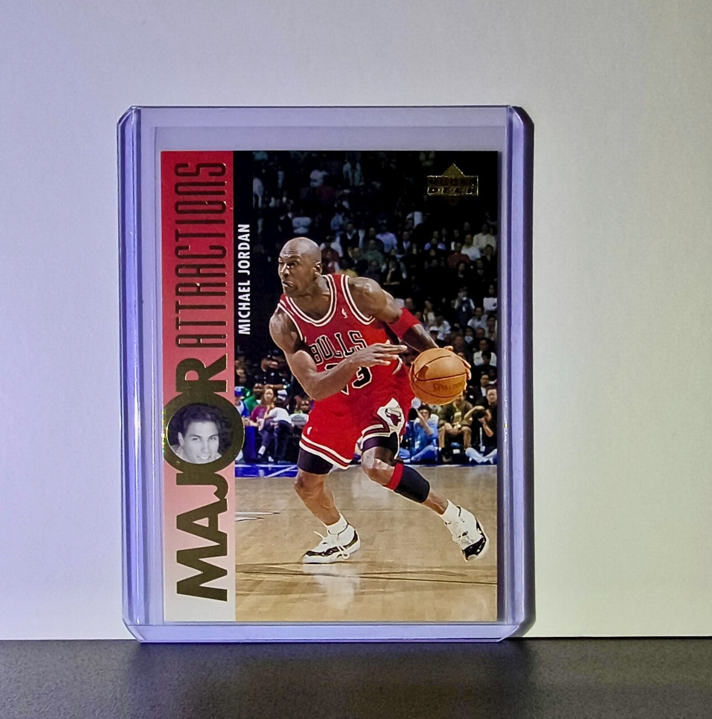 Michael Jordan 1995-96 Upper Deck Major Attractions #337 Card Chicago Bulls