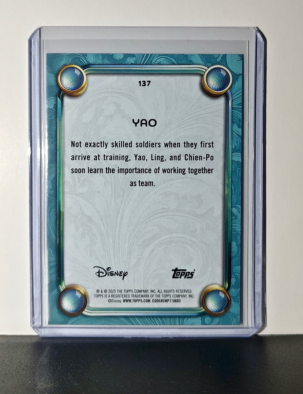 Yao 2025 Topps Disney Wonder #137 Diamond Card Mulan