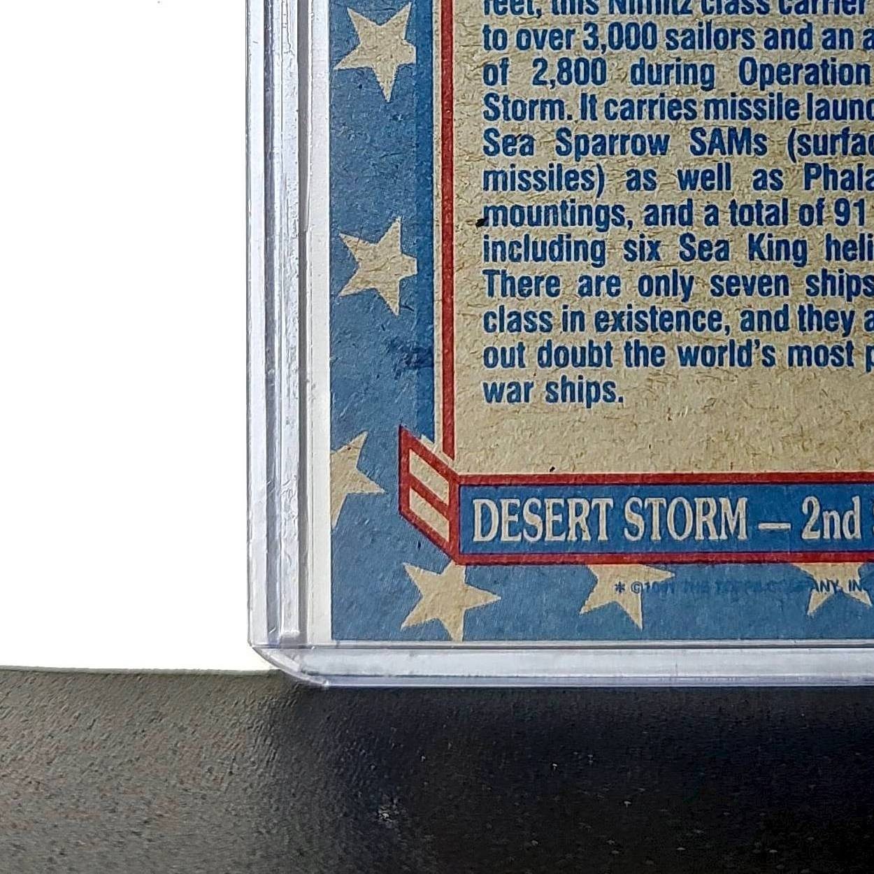 USS Dwight D. Eisenhower 1991 Topps Desert Storm #120 Card