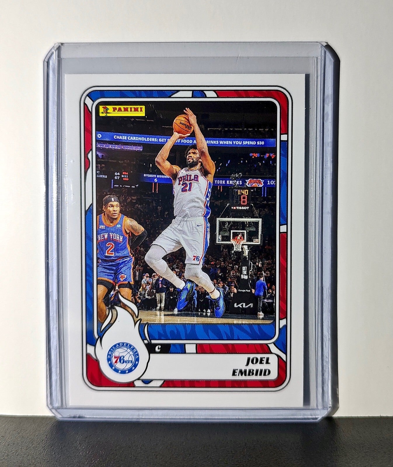 Joel Embiid 2024-25 Panini NBA #60 Sticker Card Philadelphia 76ers