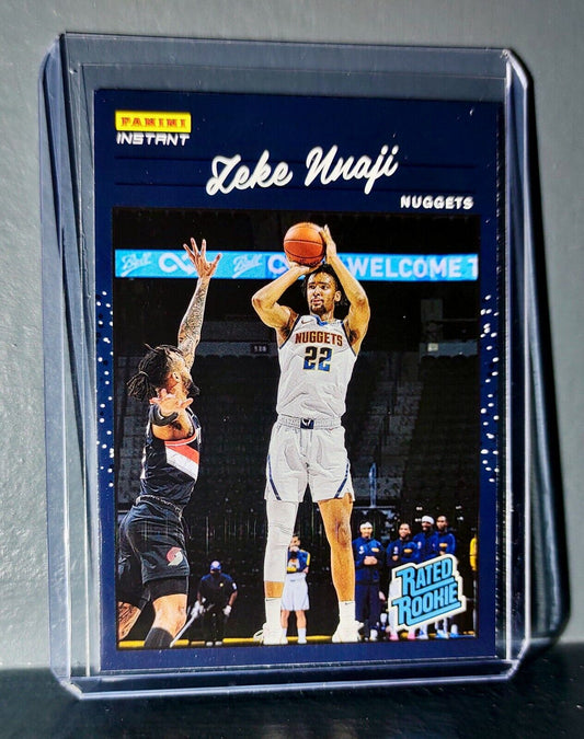 Zeke Nnaji 2020-2021 Panini NBA Instant #22 Rated Rookie Retro Card 1/3558