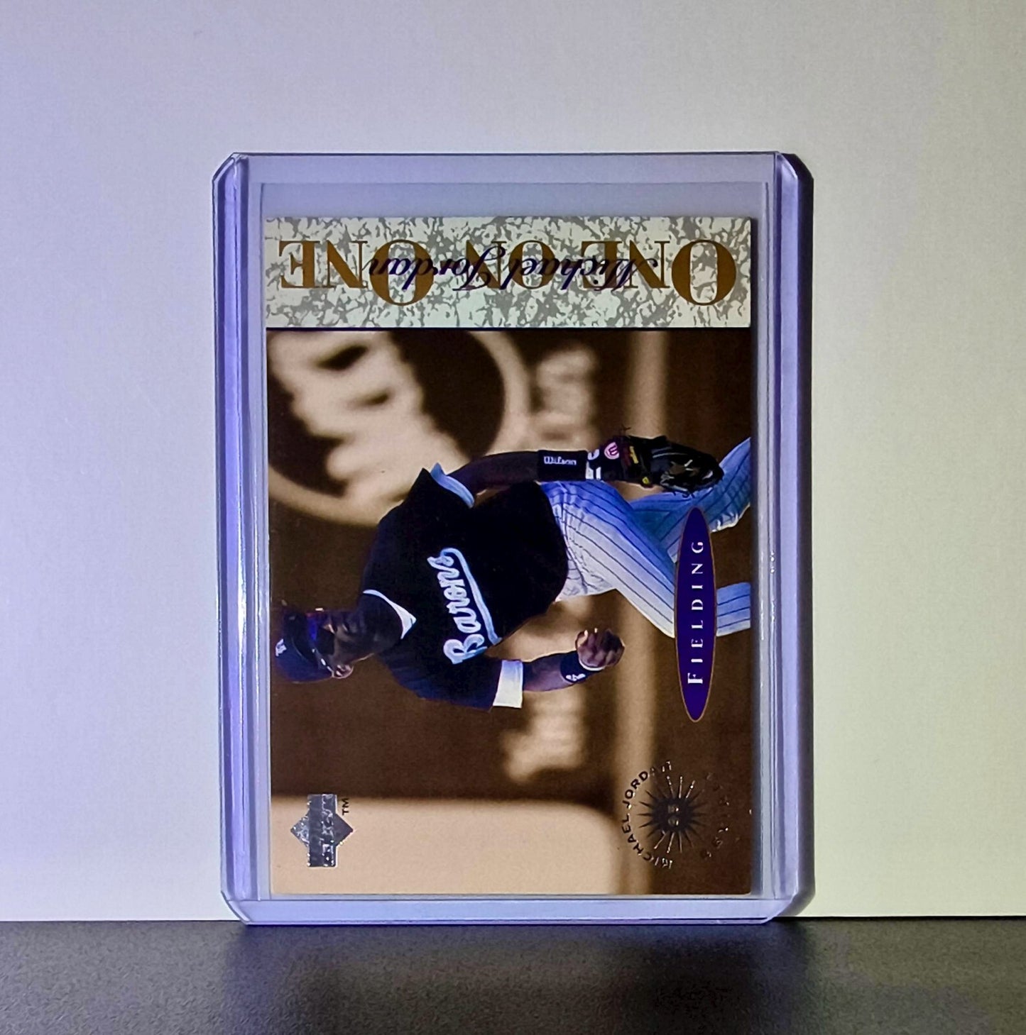 Michael Jordan 1995 Upper Deck Minors One on One #2 Card Chicago Bulls