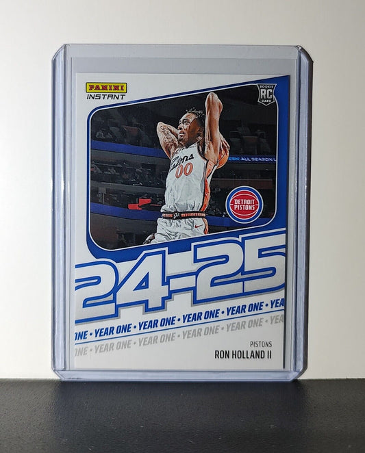 Ron Holland II Rookie Card 2024-25 Panini Year One #5 Basketball Pistons 1/613