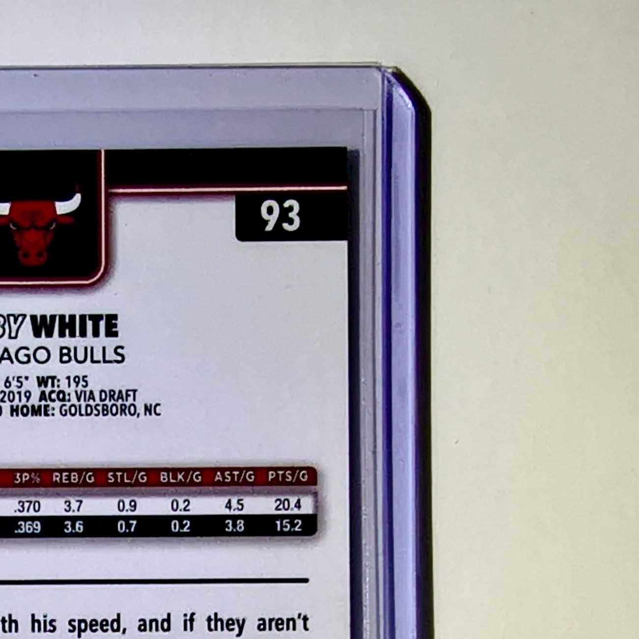 Coby White 2025-26 NBA Topps Chrome Update X-Fractor #93 Card Chicago Bulls