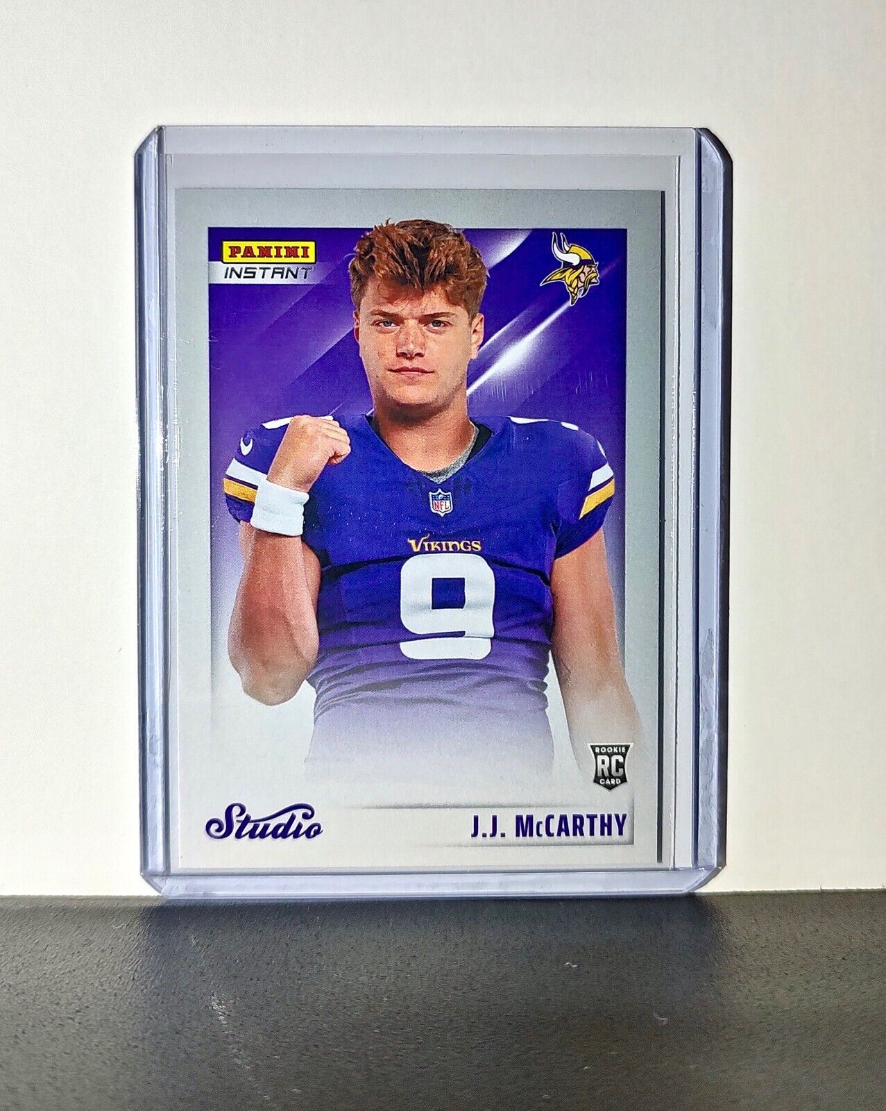 J.J. McCarthy 2024 Panini NFL Studio Rookies #8 Card Minnesota Vikings 1/1672