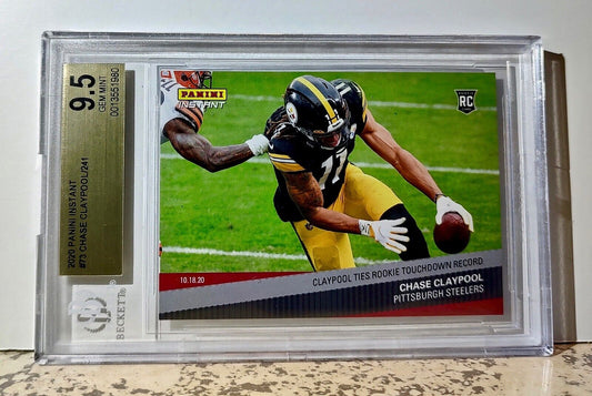 Chase Claypool 2020 Panini NFL #73 Rookie 1 of 241 BGS 9.5 Gem Mint Steelers