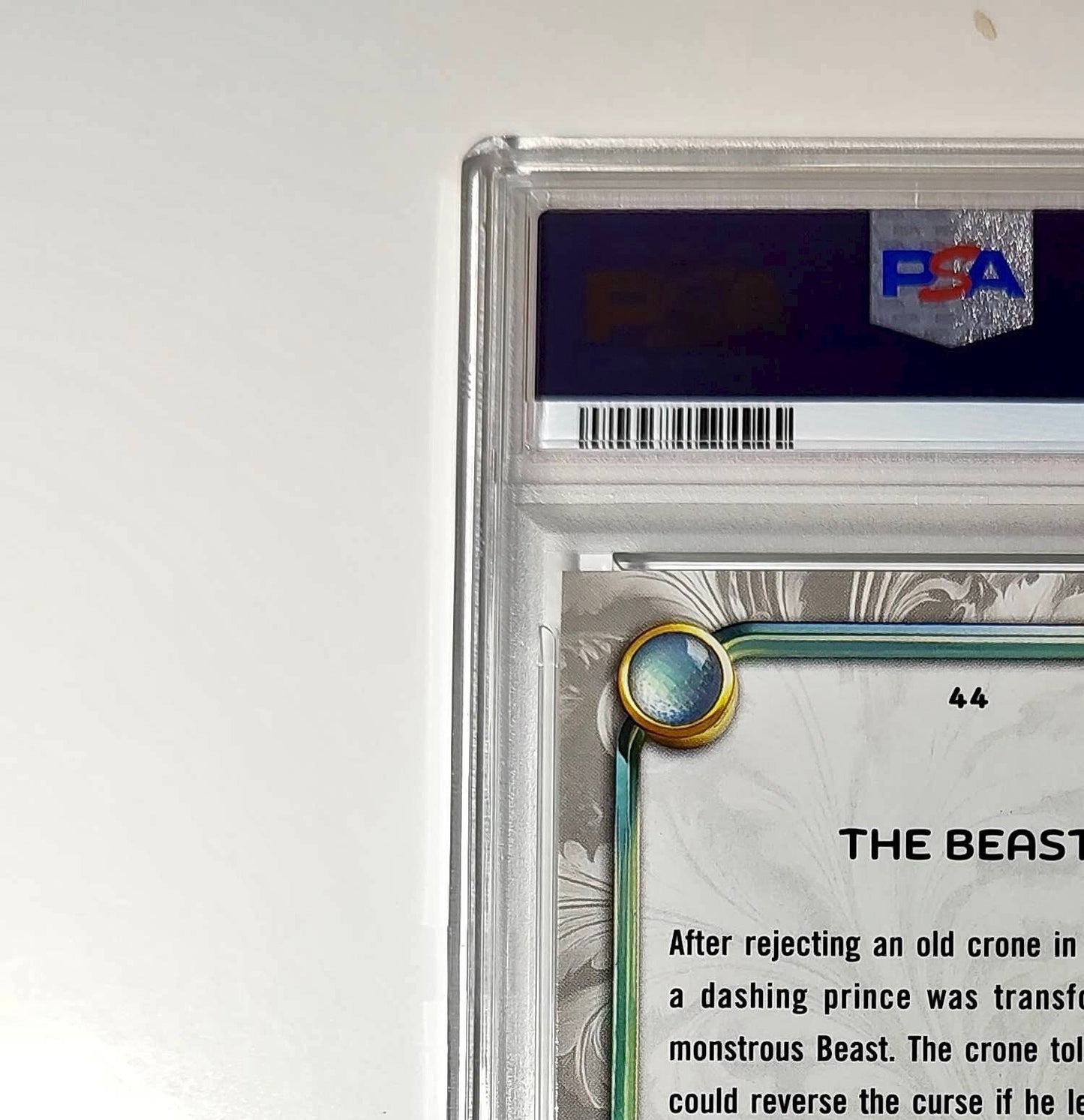 The Beast 2025 Topps Disney #44 Winter Variant Card Beauty and the Beast PSA 8