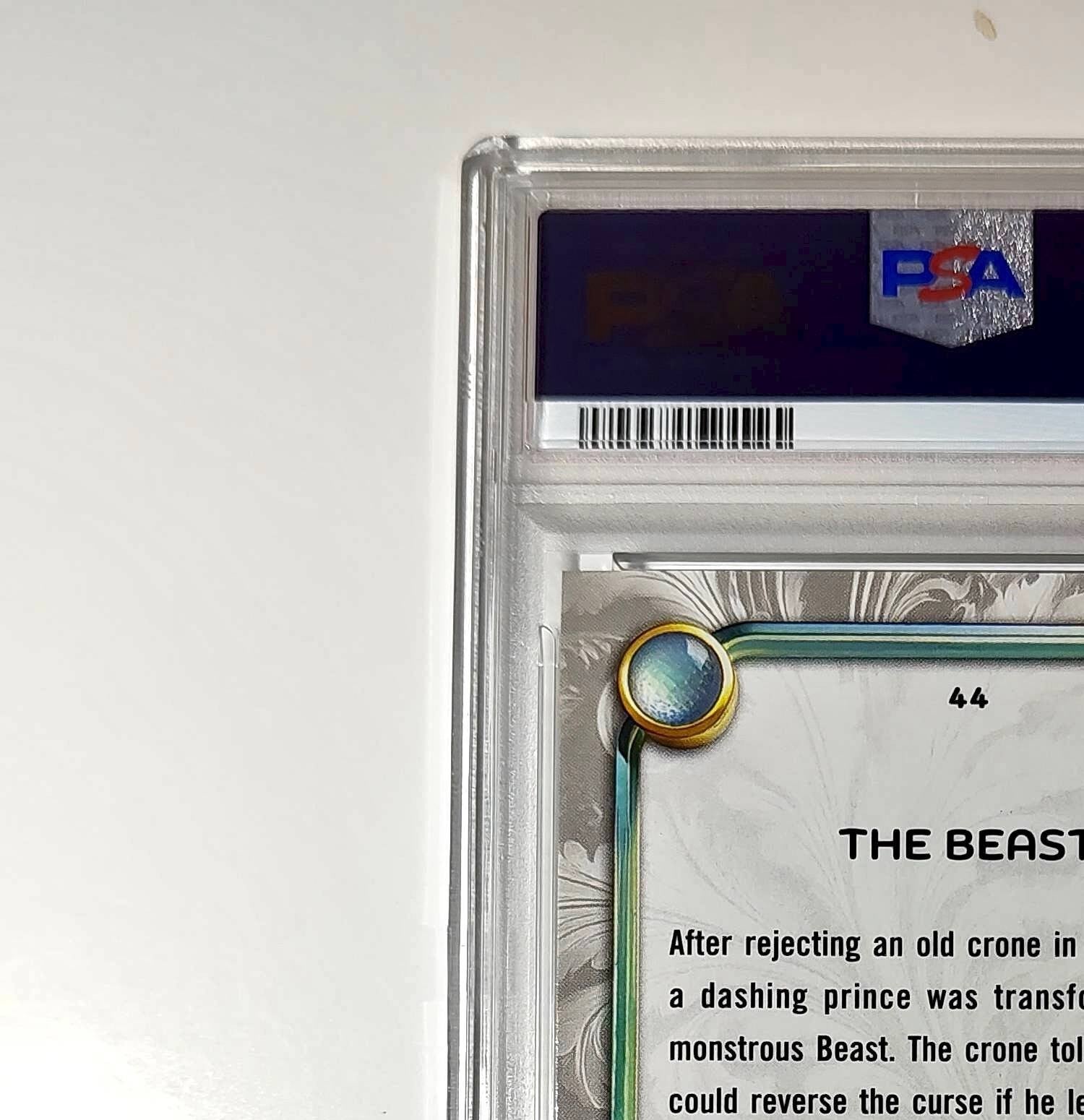 The Beast 2025 Topps Disney #44 Winter Variant Card Beauty and the Beast PSA 8