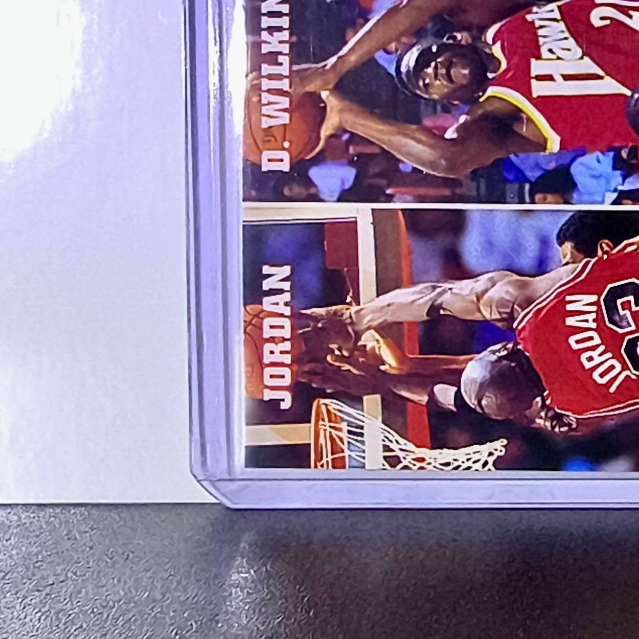 Michael Jordan Wilkins Malone 1993-94 NBA Hoops #283 Card Chicago Bulls