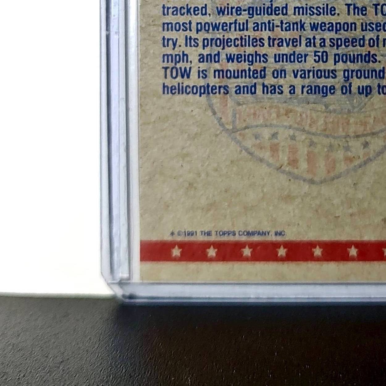 TOW Anti-Tank Weapon 1991 Topps Desert Storm #45 Card