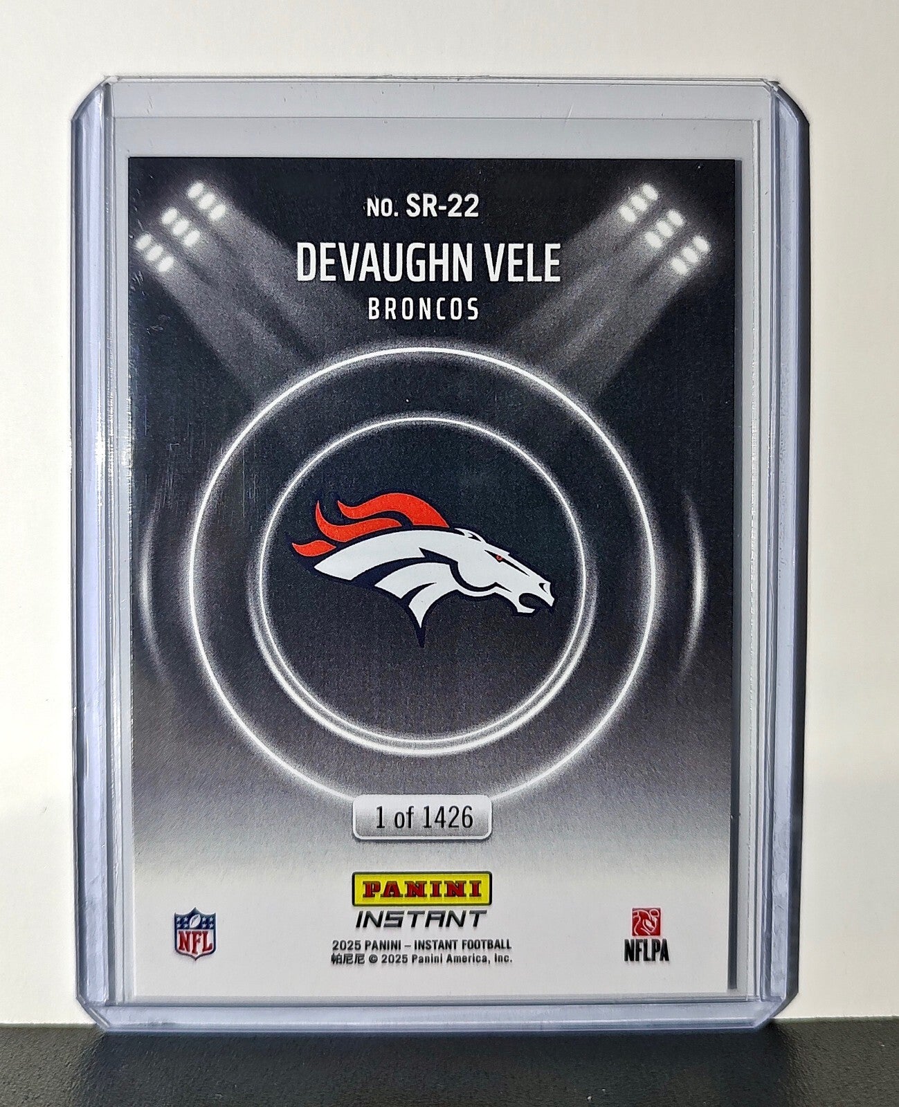 Devaughn Vele Rookie 2024 Panini Spotlight Rookies NFL #22 Card Broncos 1 of 142