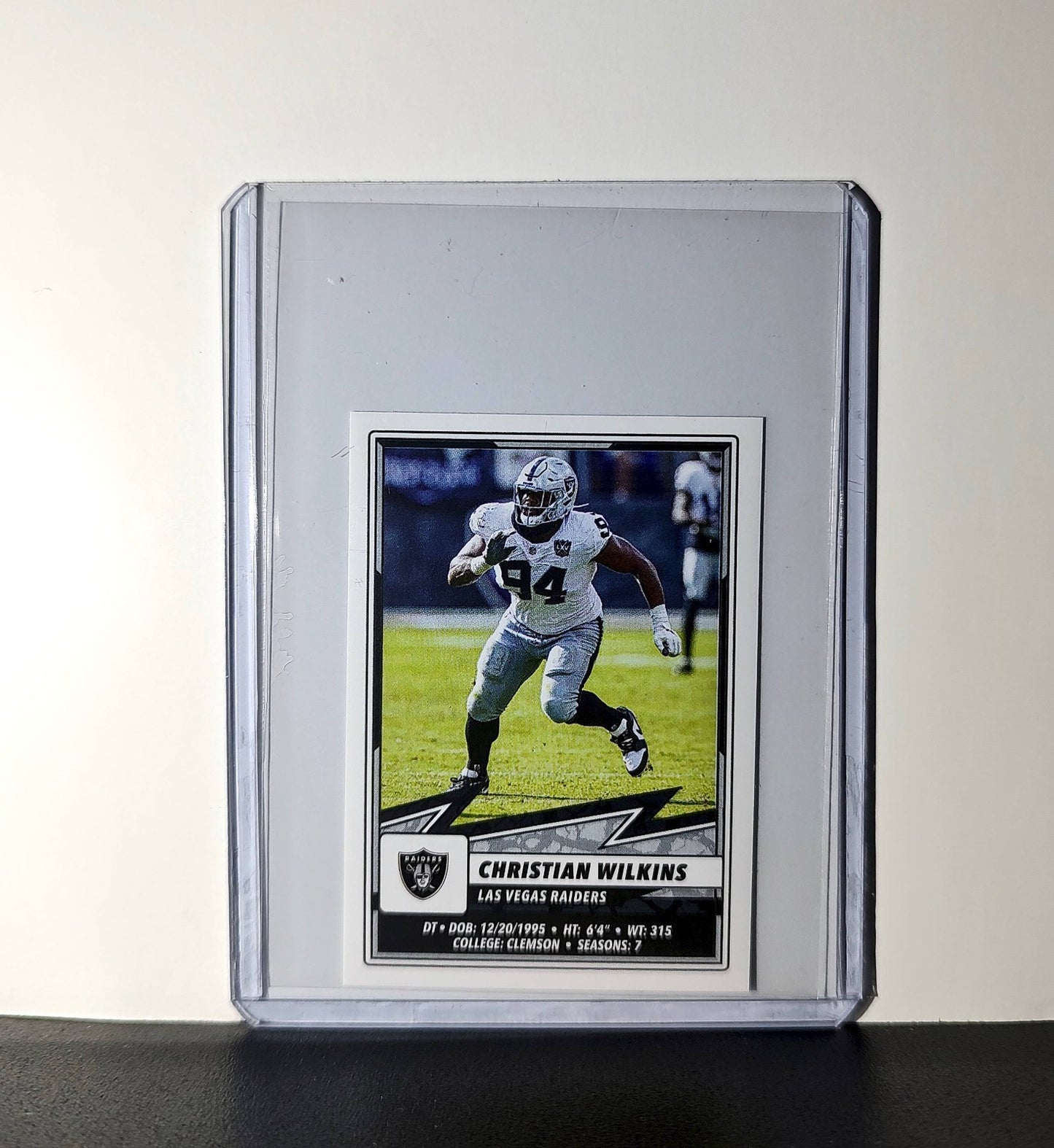 Christian Wilkins 2025 Panini NFL #271 Sticker Las Vegas Raiders