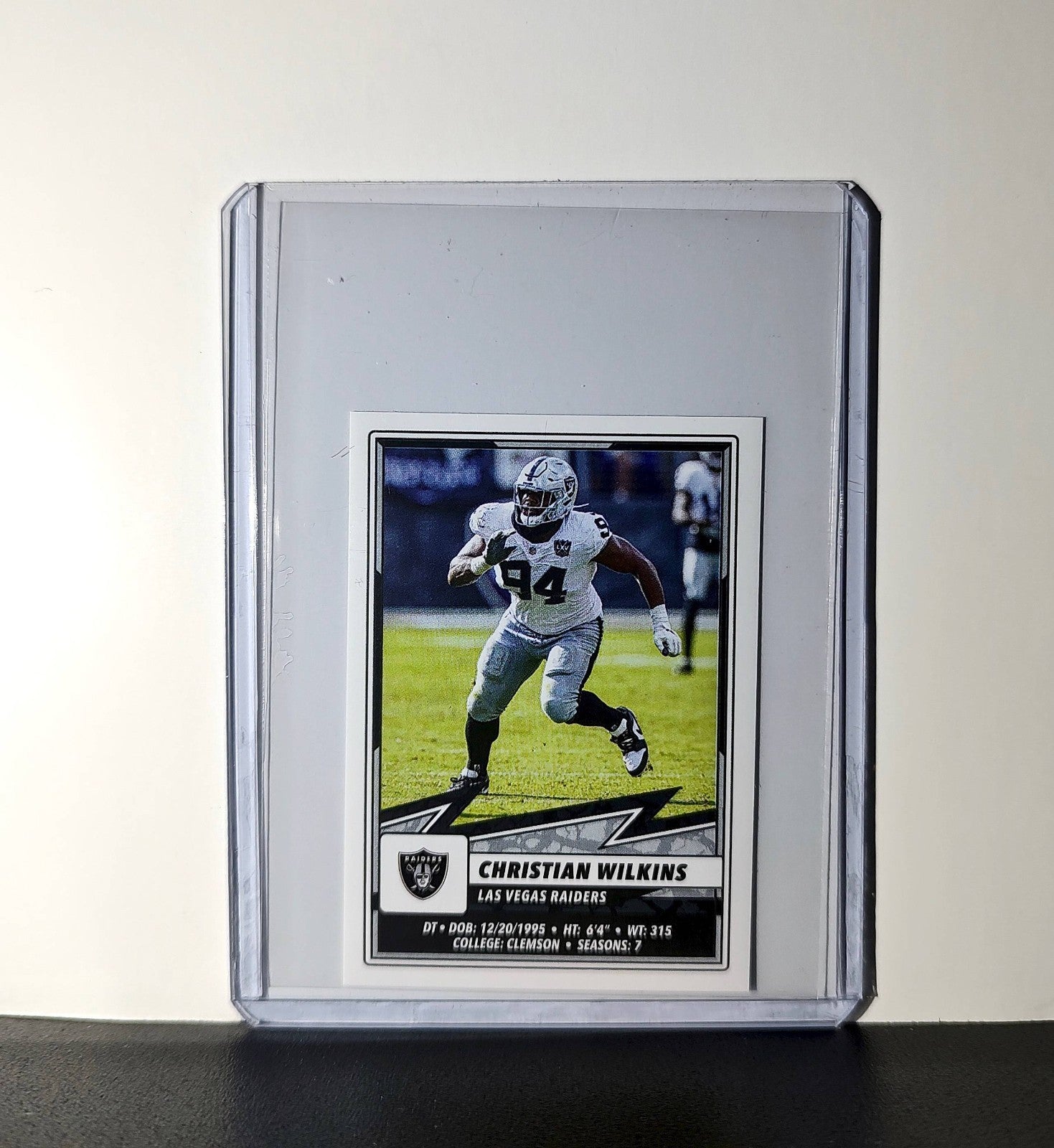 Christian Wilkins 2025 Panini NFL #271 Sticker Las Vegas Raiders