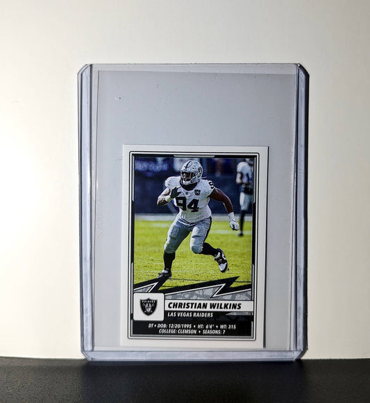 Christian Wilkins 2025 Panini NFL #271 Sticker Las Vegas Raiders