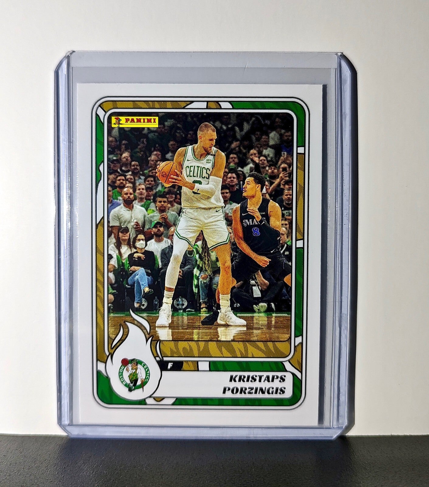 Kristaps Porzingis 2024-25 Panini NBA #61 Sticker Card Boston Celtics