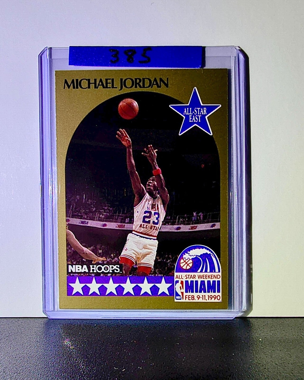 Michael Jordan 1990-91 NBA Hoops All-Star 5 Basketball Card Chicago Bulls