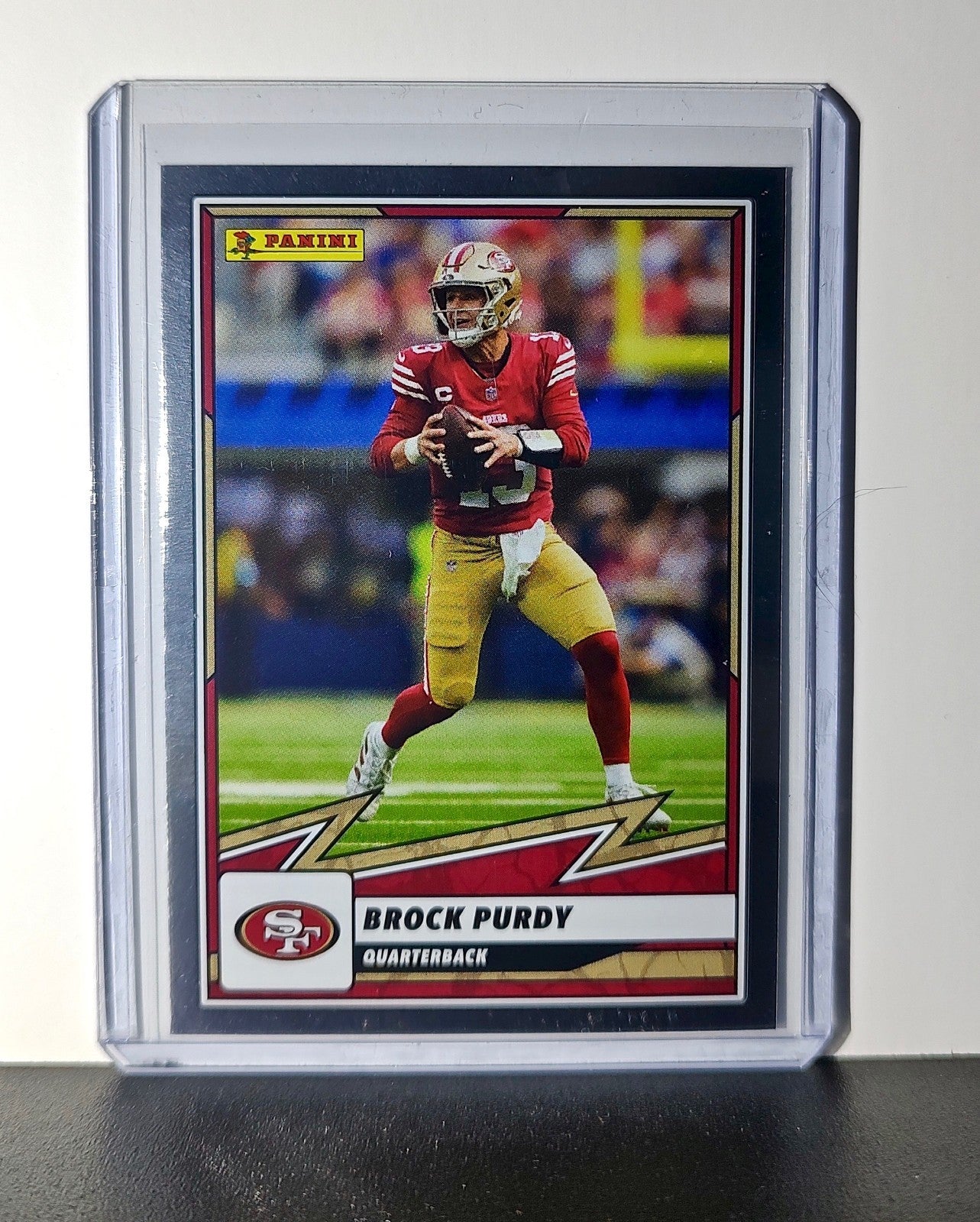 Brock Purdy 2025 Panini NFL #17 Foil Sticker Card San Francisco 49ers