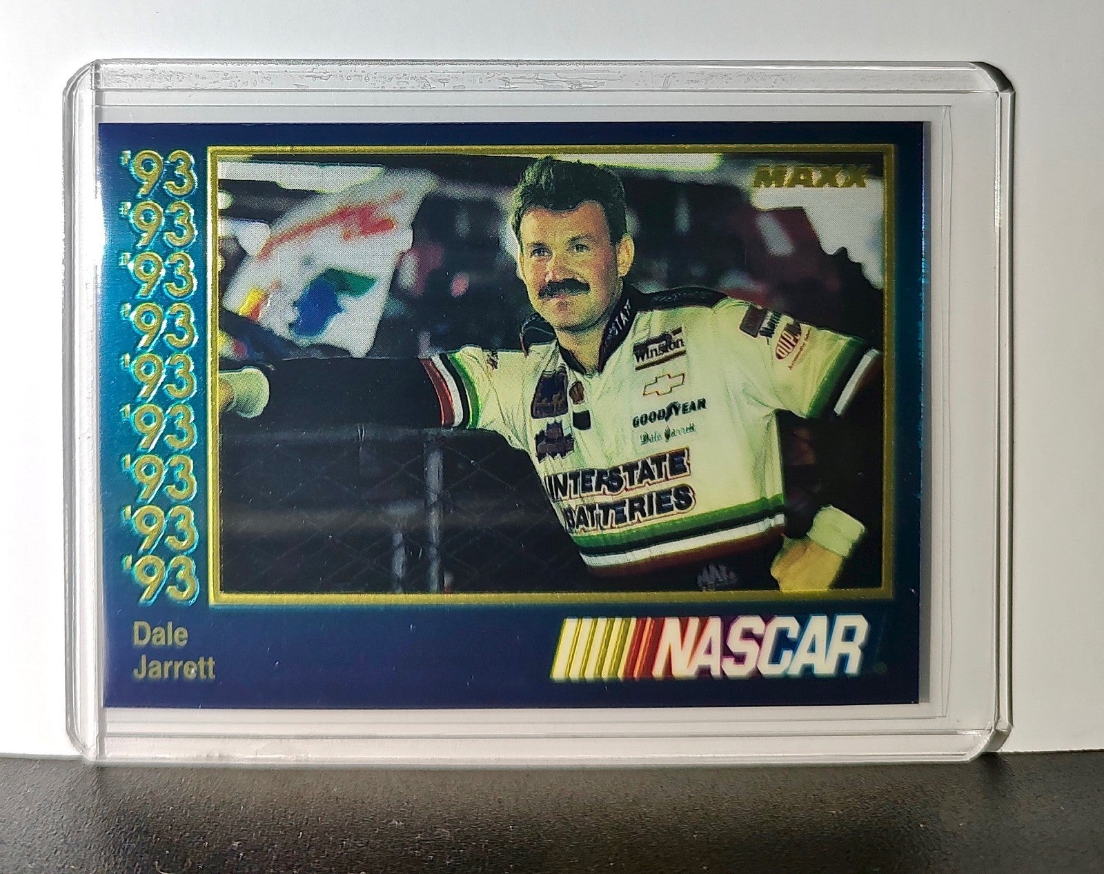Dale Jarrett 1993 Maxx Premier Plus Racing #18 NASCAR Card Joe Gibbs Racing