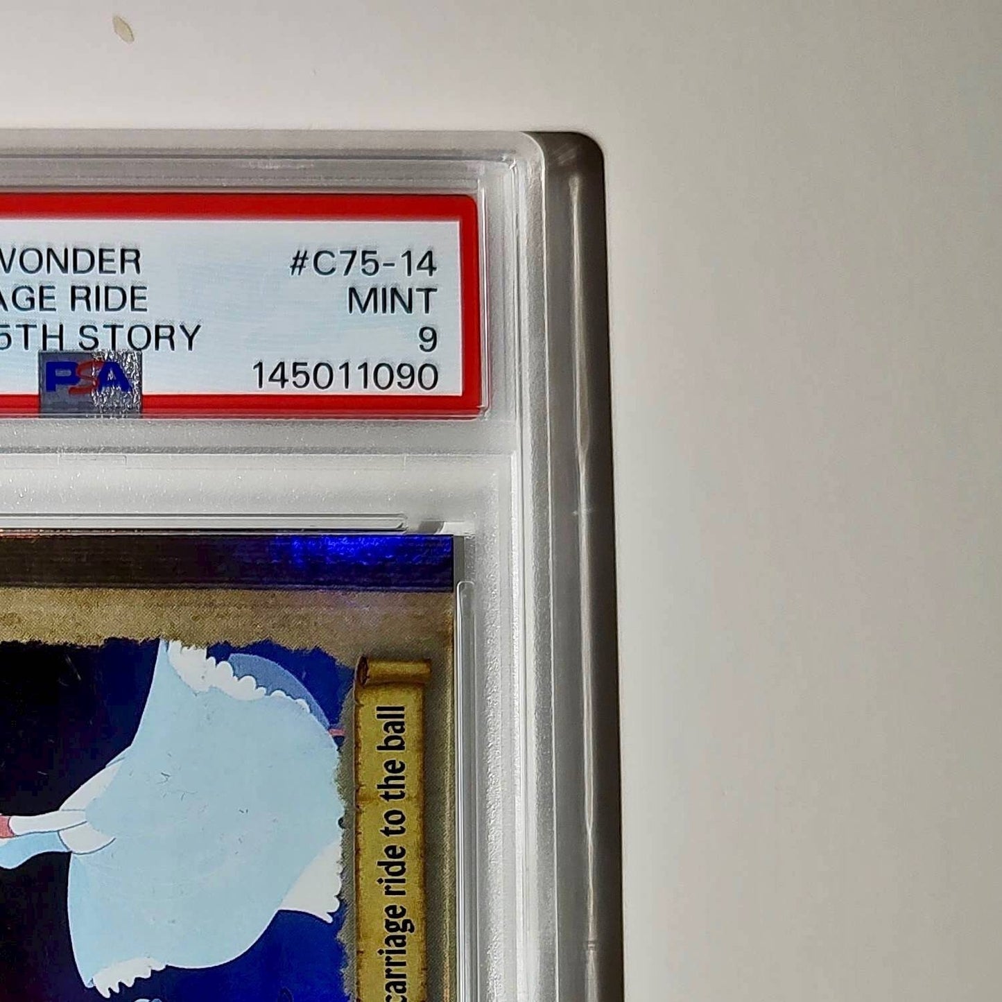 Cinderella boards her magic carriage ride 2025 Topps Disney #C75-14 PSA 9