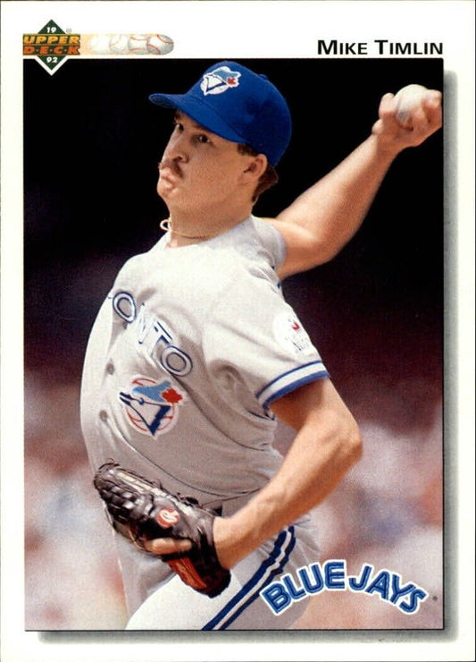 Mike Timlin 1992 Upper Deck MLB #409 Baseball Card Toronto Blue Jays
