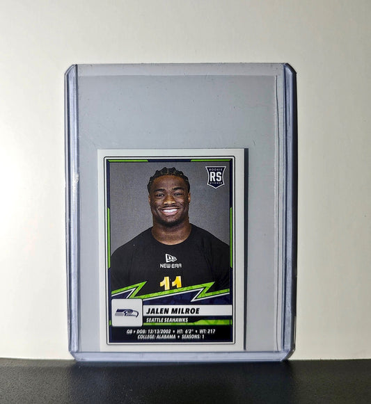 Jalen Milroe Rookie 2025 Panini NFL #544 Sticker Seattle Seahawks