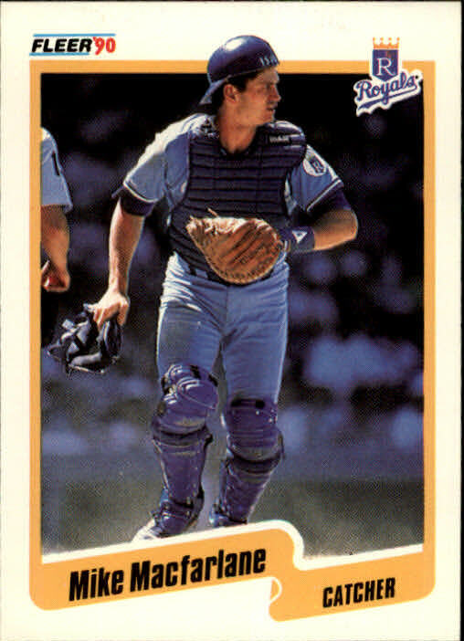 1990 Mike Macfarlane Fleer Baseball Card #114