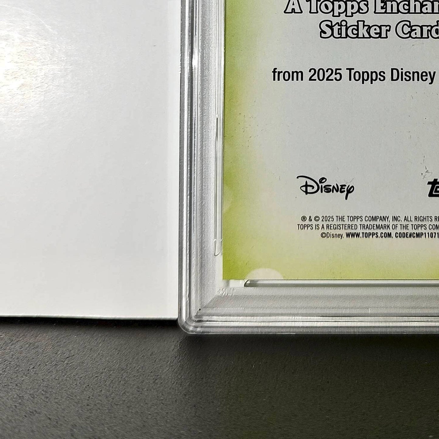 Peter Pan 2025 Topps Disney #ES-8 Enchanted Sticker Card Peter Pan PSA 8