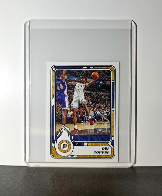 Obi Toppin 2024-25 Panini NBA #195 Sticker Card Indiana Pacers