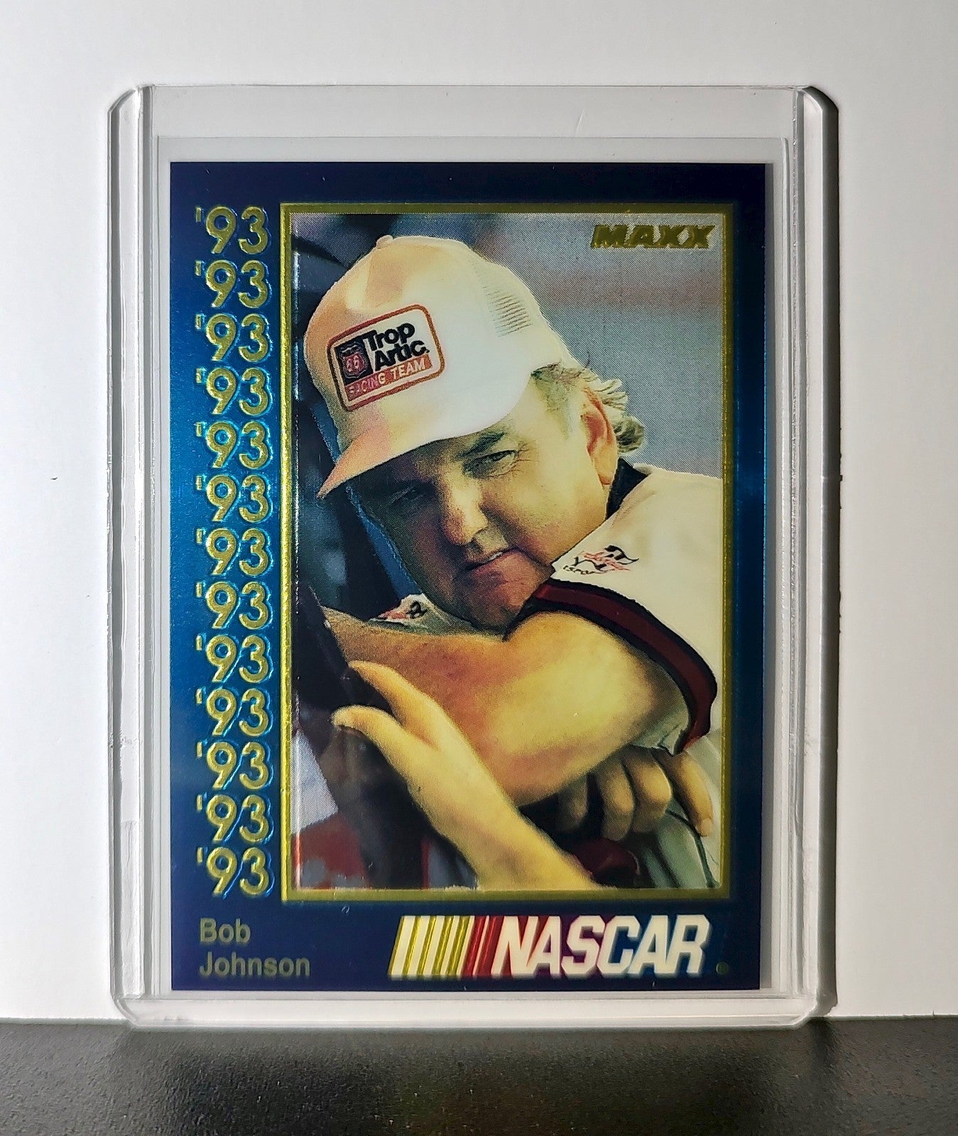 Bob Johnson 1993 Maxx Premier Plus Racing #153 NASCAR Card Cale Yarborough